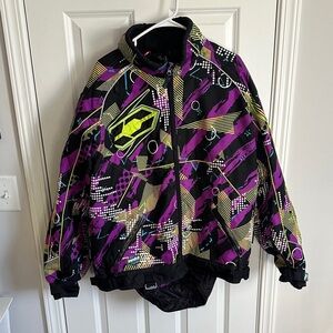 Women's Black and Purple Ski Jacket